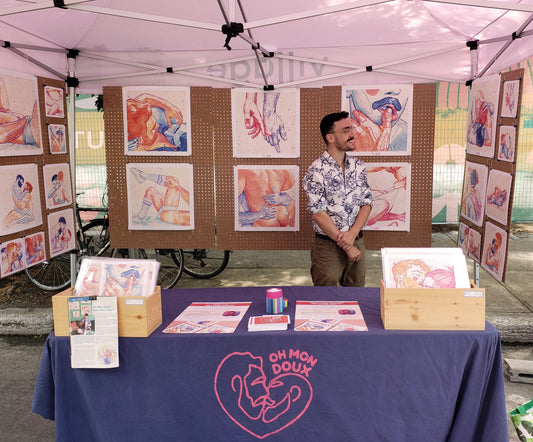 Romantic drawing of a new gay couple, celebrating fresh love and tenderness, gay art print, queer wall decor, minimalist line art.