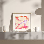 Playful and erotic gay illustration of an intimate moment, black and white sketch, gay art print, masculine energy decor.