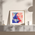Minimalist line art illustration of a male figure, sensual gay art print, homoerotic wall decor, contemporary queer drawing Oh Mon Doux.