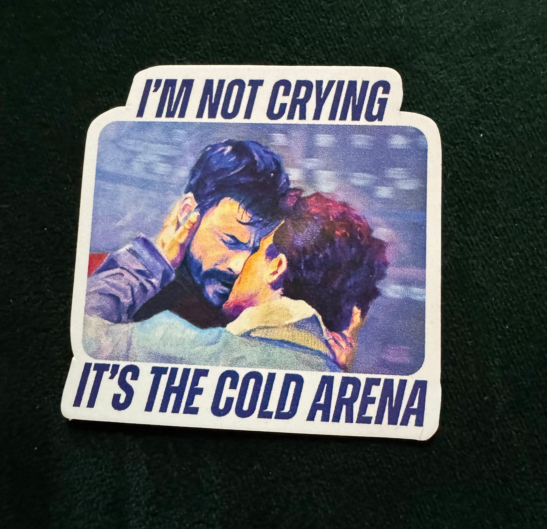 "I'm not crying" - Sticker