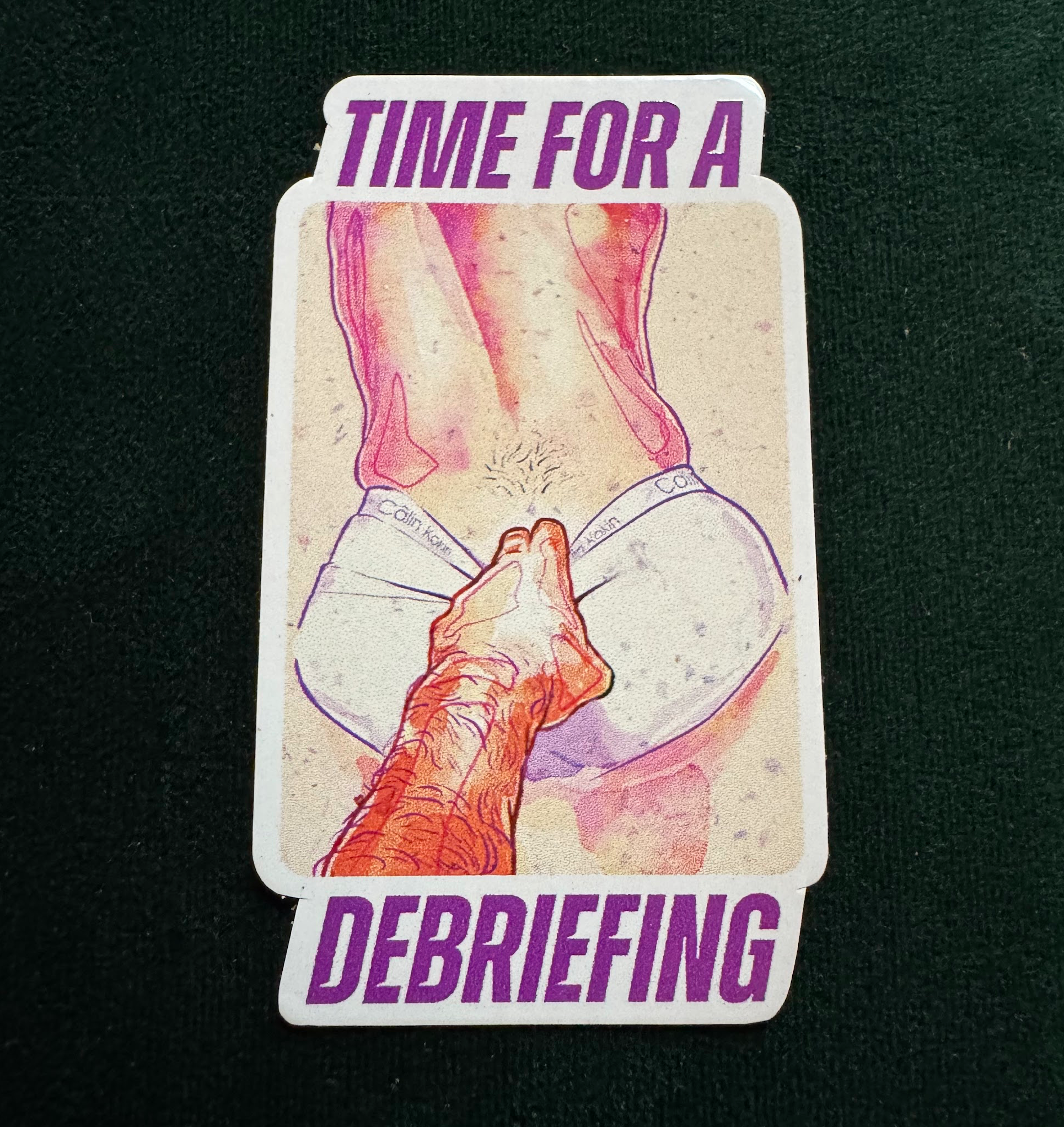 "Time for a Debriefing" - Sticker