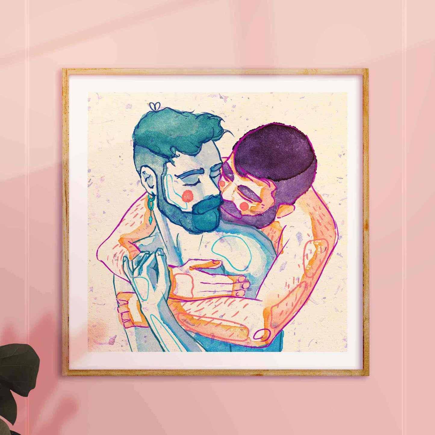 gay erotic illustration oh mon doux frame