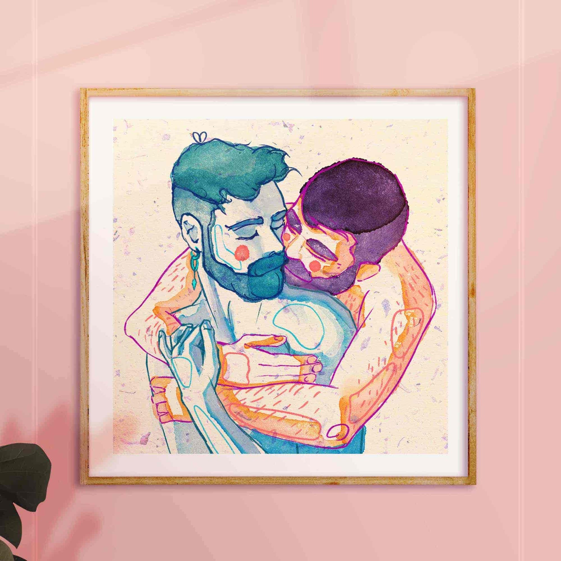 gay erotic illustration oh mon doux frame