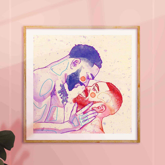 gay erotic illustration oh mon doux frame