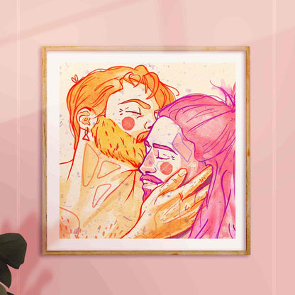 gay erotic illustration oh mon doux frame