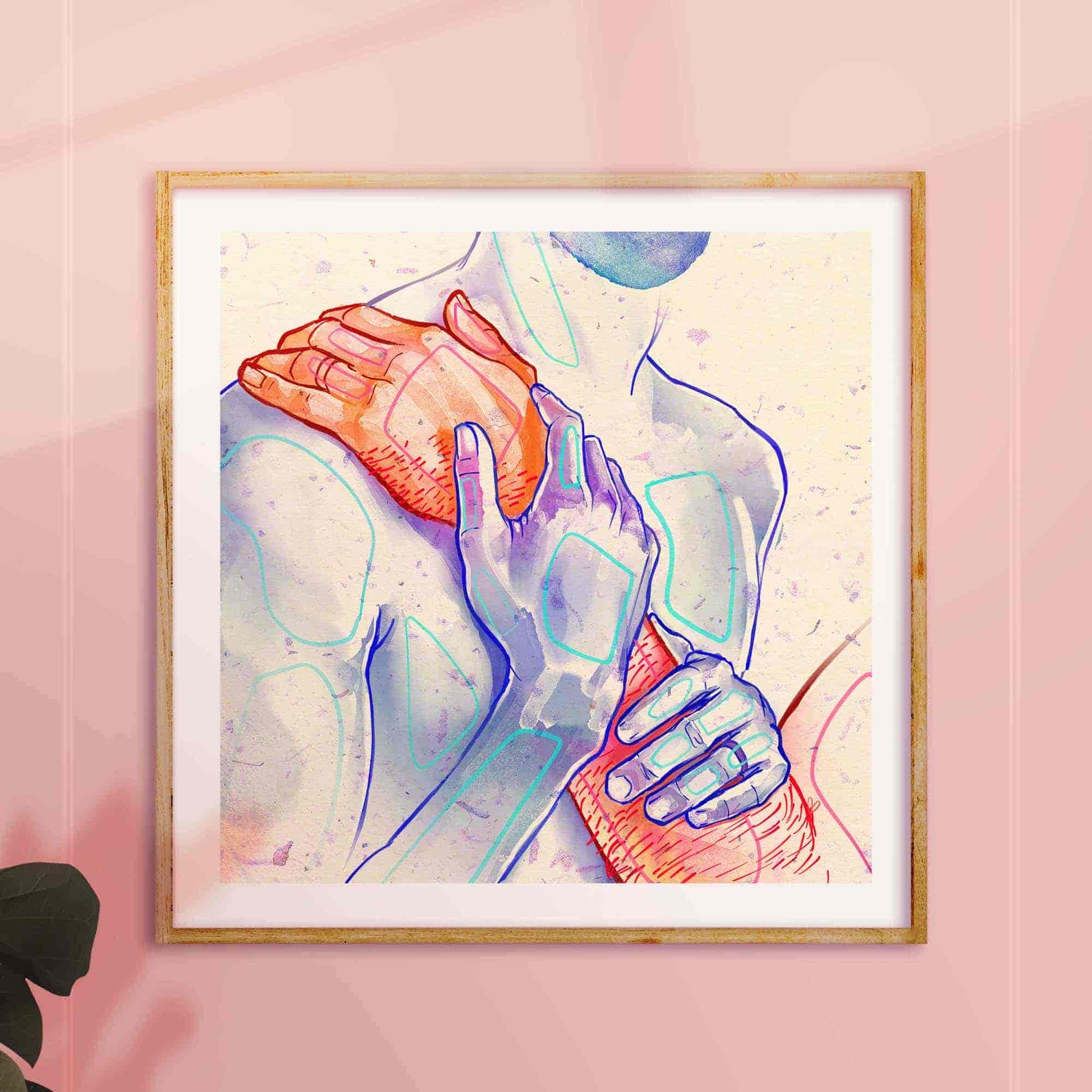 gay erotic illustration oh mon doux frame