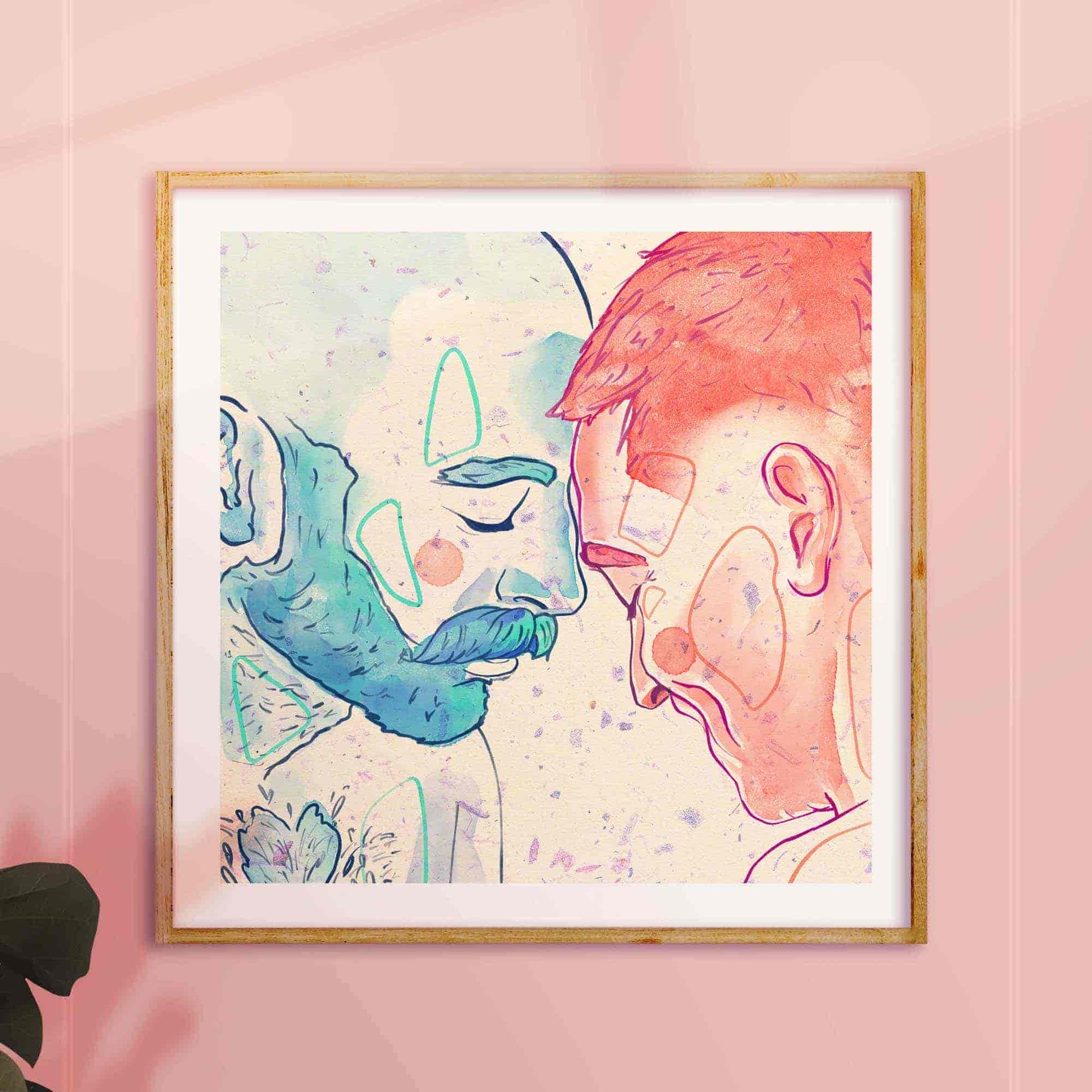 gay erotic illustration oh mon doux frame