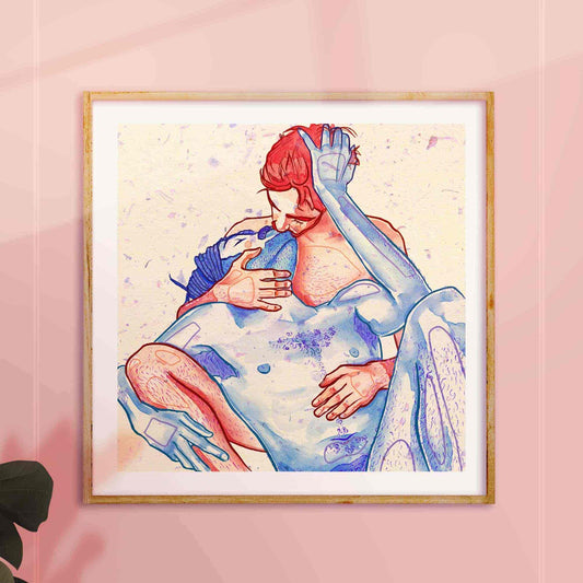 gay erotic illustration oh mon doux frame