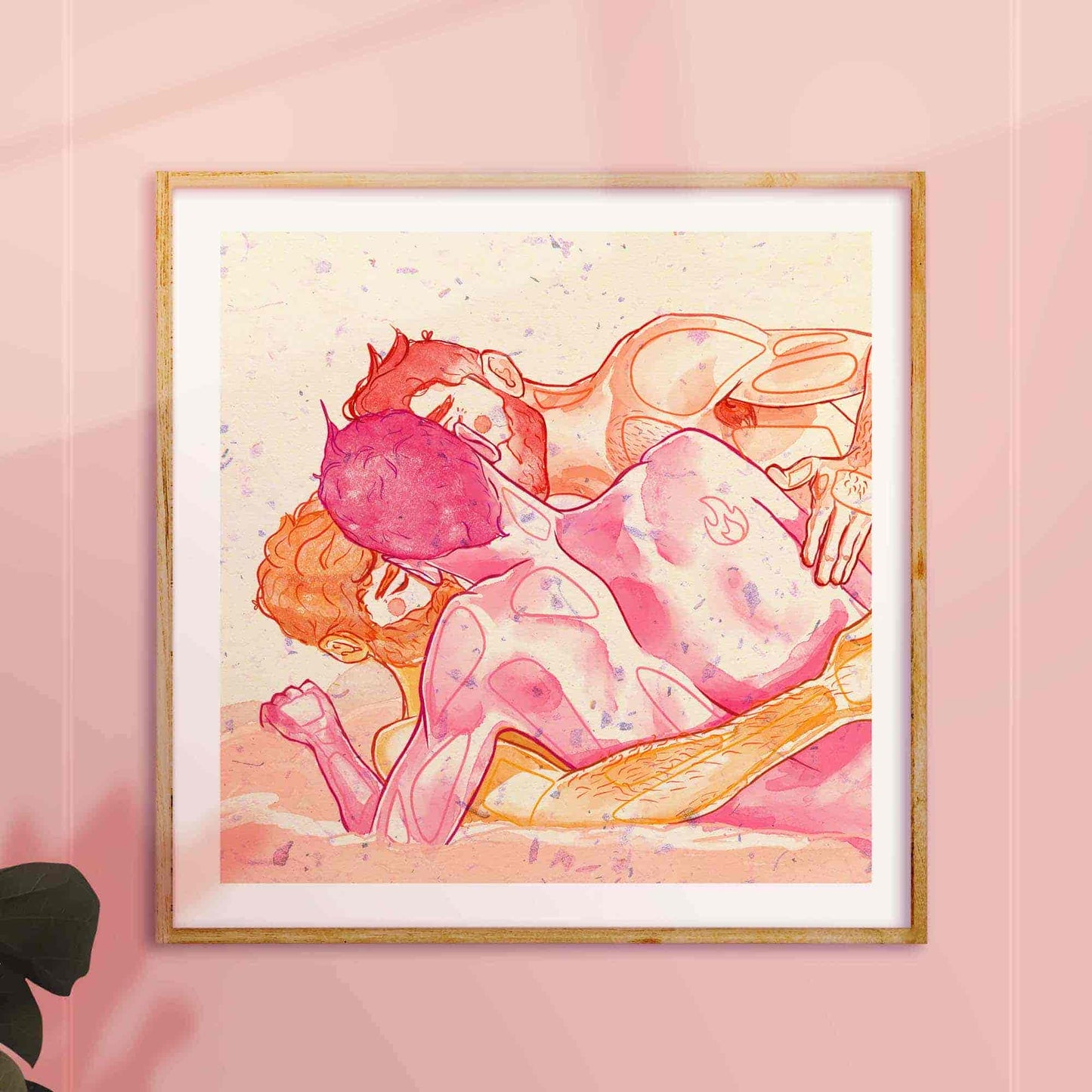 gay erotic illustration oh mon doux frame