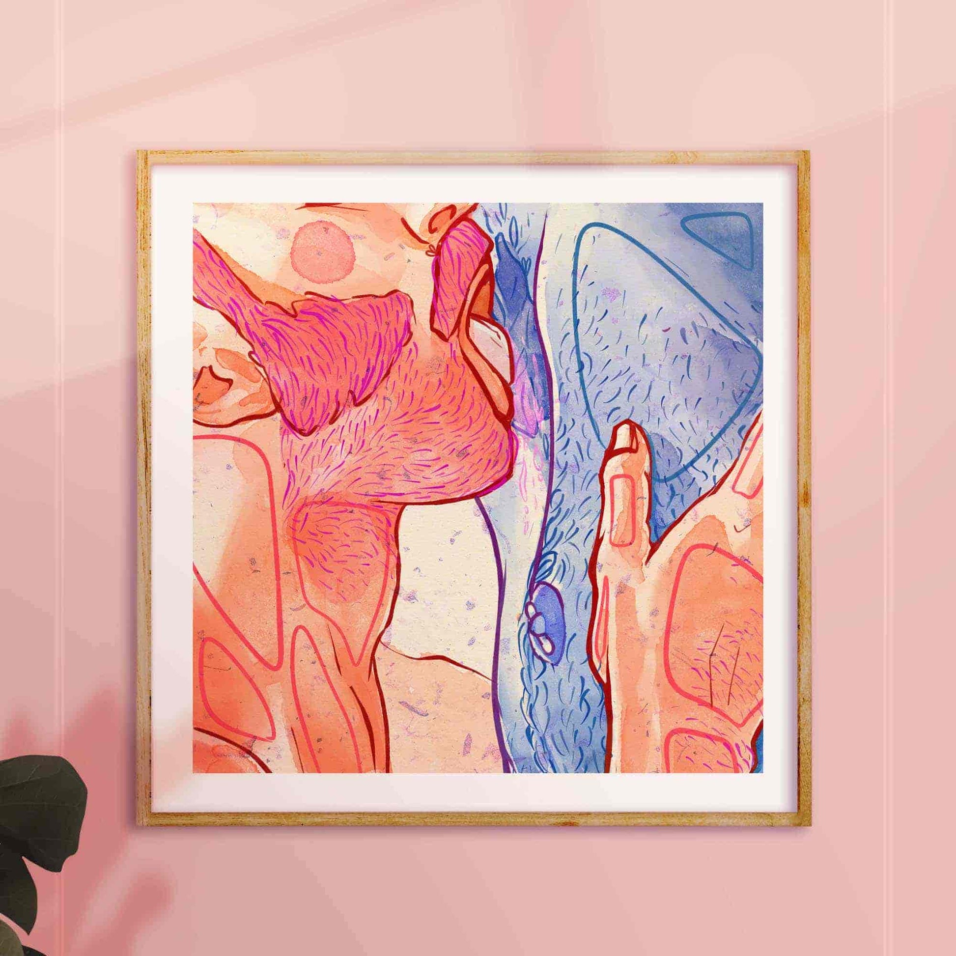 gay erotic illustration oh mon doux frame