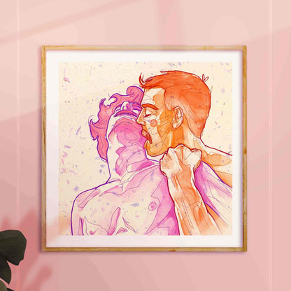 gay erotic illustration oh mon doux frame