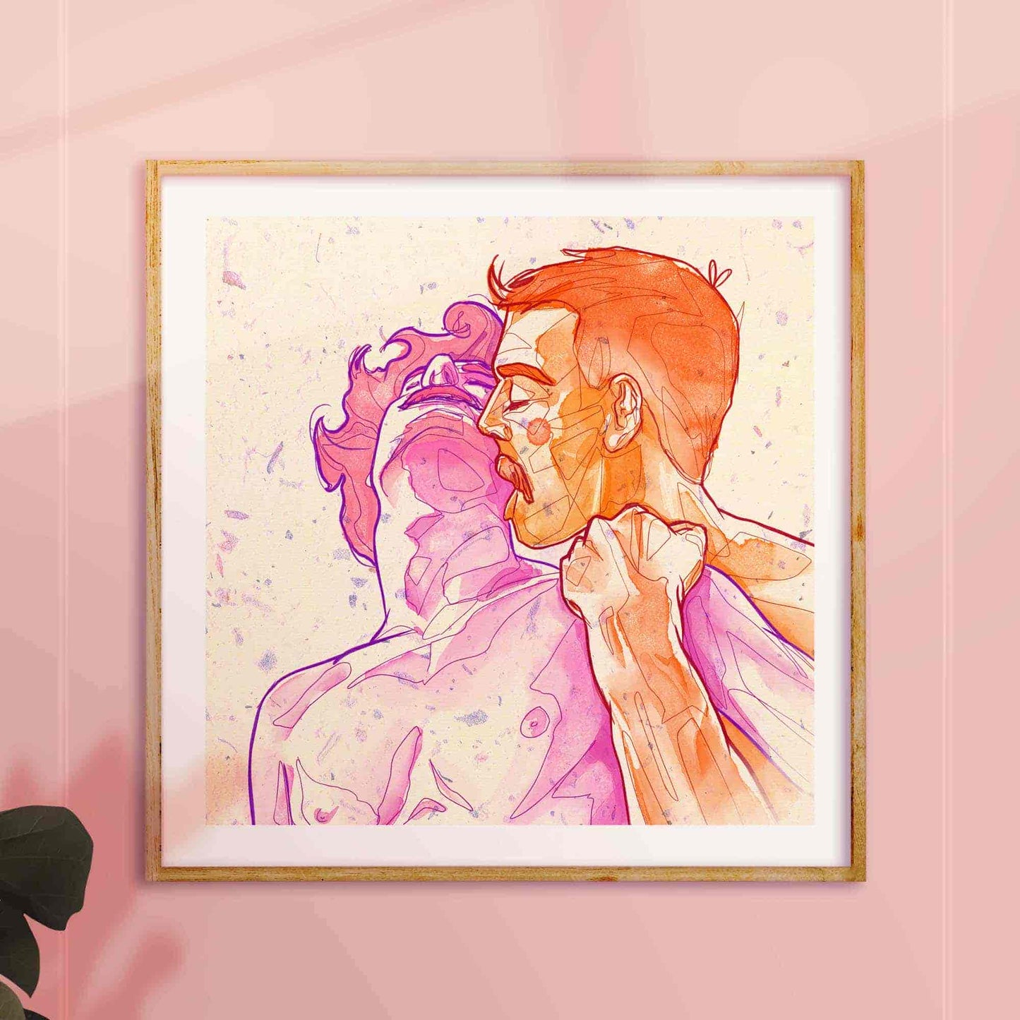 gay erotic illustration oh mon doux frame