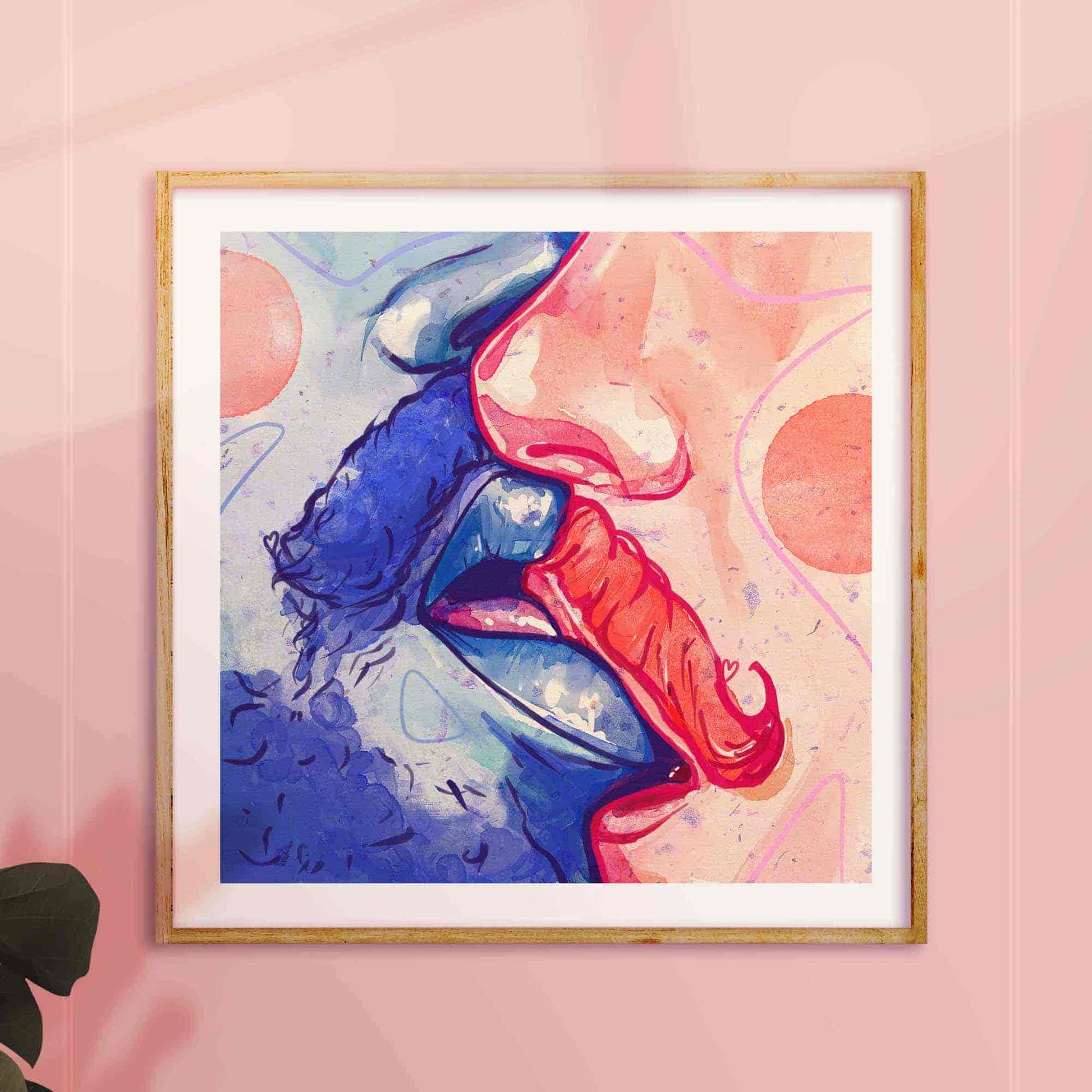 gay erotic illustration oh mon doux frame