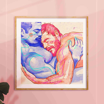 gay erotic illustration oh mon doux frame